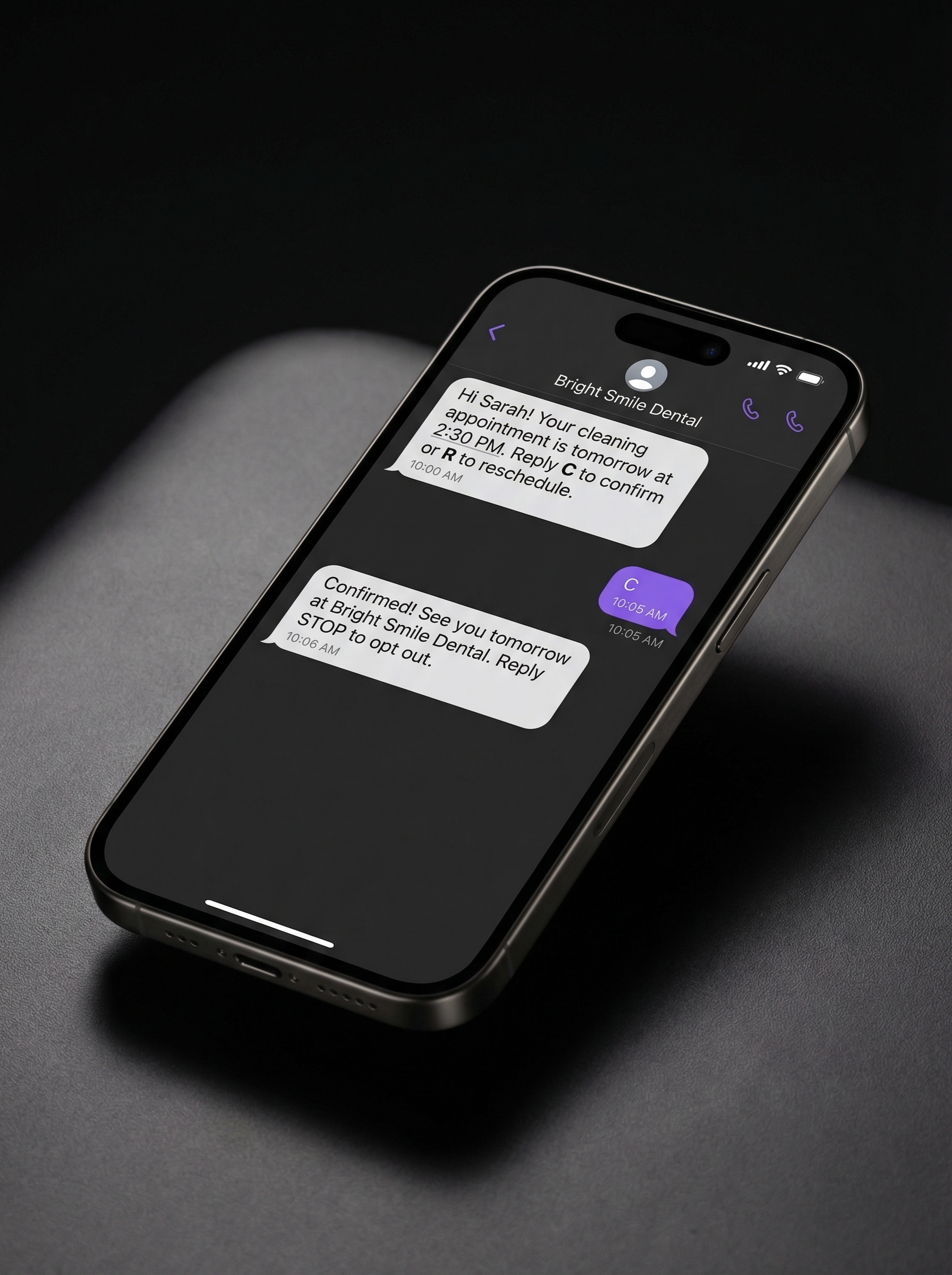 Appointment SMS Reminder — Proactium